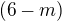 $(6-m)$