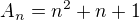 $A_{n} = n^{2} + n + 1$