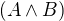 $(A\wedge B)$