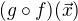 $(g \circ f)(\vec{x})$