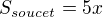 kopírovat do textarea $S_{soucet}=5x$