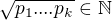 $\sqrt {p_1. ...p_k}\in \mathbb{N}$