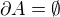 $\partial A=\emptyset$