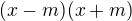 $(x-m)(x+m)$