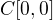 $C[0, 0]$