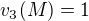 $v_3(M)=1$