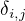 $\delta_{i,j}$