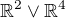 $\mathbb{R}^2 \vee \mathbb{R}^4$
