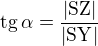 kopírovat do textarea $\rm{tg}\,\alpha=\frac{|SZ|}{|SY|}$