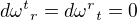 $d{\omega^t}_r = d{\omega^r}_t =0$