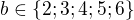 kopírovat do textarea $b\in \{ 2; 3; 4; 5; 6\}$