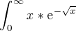 kopírovat do textarea $\int_{0}^{\infty }x*\mathrm{e}^{-\sqrt{x}}$