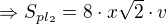 $\Rightarrow S_{pl_2}=8\cdot x\sqrt 2\cdot v$