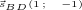 $\vec s_{\tiny BD}(1\,;\quad -1)$