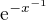 $\mathrm{e}^{-x^{-1}}$