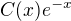 $C(x)e^{-x}$