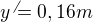 $y^{\not }=0,16m$