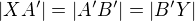 $|XA'|=|A'B'|=|B'Y|$