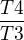 $\frac{T4}{T3}$