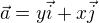 $\vec{a} = y\vec{i} +x \vec{j}$
