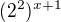 $(2^{2})^{x+1}$