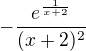 $-\frac{e^{\frac{1}{x+2}}}{(x+2)^{2}}$
