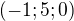 $(-1;5;0)$