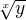 $\sqrt[x]{y}$