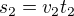 $s_2=v_2t_2$