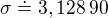 $\sigma\doteq3,128\:90$