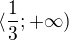 kopírovat do textarea $\langle\frac{1}{3};+\infty )$