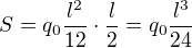 kopírovat do textarea $S=q_0\frac{l^2}{12}\cdot {\frac {l}{2}}=q_0\frac{l^3}{24}$