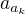 $a_{a_k}$