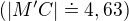 $(|M'C|\doteq 4,63)$