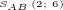 $S_{\tiny AB}\,(2;\,6)$