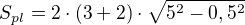 kopírovat do textarea $S_{pl}=2\cdot (3+2)\cdot \sqrt{5^2-0,5^2}$