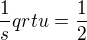 $\frac1sqrt{u}=\frac12$