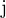 $\mathrm{j}$