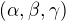 $(\alpha ,\beta, \gamma )$