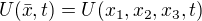 $U(\bar{x},t) = U(x_{1},x_{2},x_{3},t)$