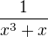 $\frac{1}{x^3+x}$