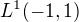 $L^1(-1, 1)$