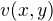 $v(x,y)$