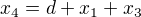 kopírovat do textarea $x_{4} = d+ x_{1} + x_{3}$