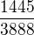 $\frac{1445}{3888}$