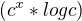 $(c^x * logc)$