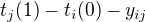 kopírovat do textarea $t_{j}(1)-t_{i}(0)-y_{ij}$
