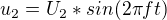 $u_{2}=U_{2}*sin(2\pi ft)$