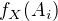 $f_X(A_i)$