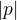 $|p|$